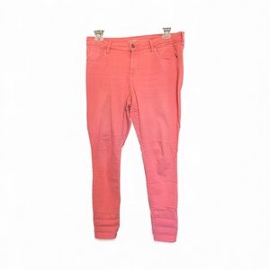 EUC Old Navy rockstar mid rise jeans pink mauve | Sz 12R
